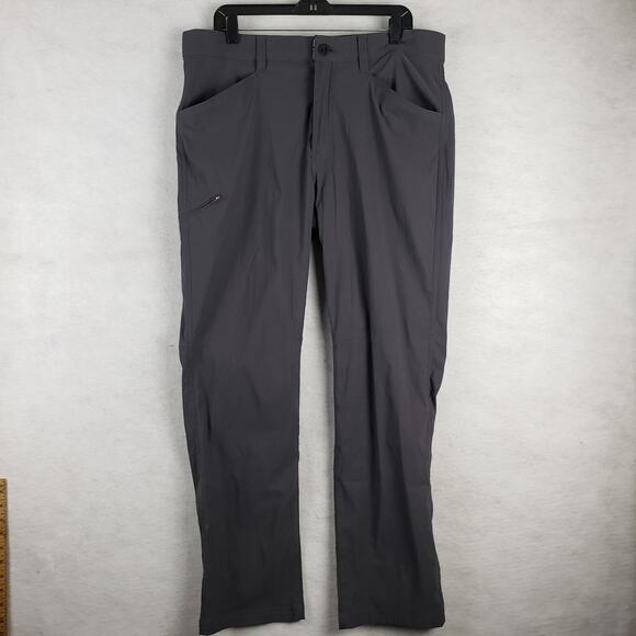 Orvis 36x32 Water Repellant Golf Trouser Pants Charcoal Gray Comfort Stretch - Picture 1 of 13